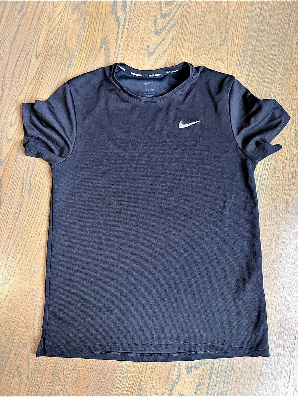 Nike Running Dri-FIT Short Sleeve Tee Black Size Small